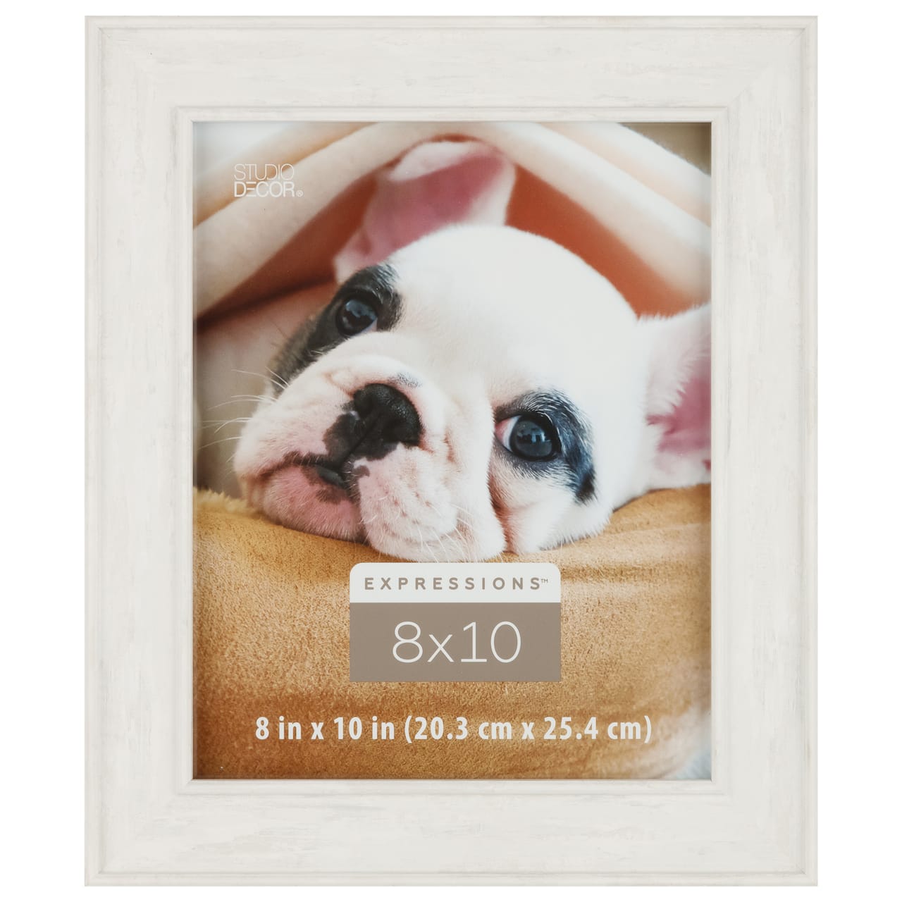Expressions™ 8" x 10" Whitewashed Inner & Outer Lip Frame by Studio Décor®